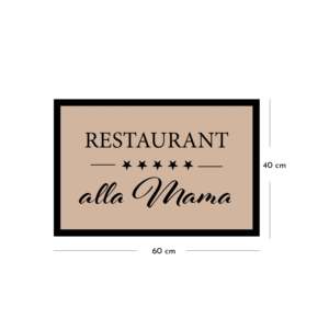 Tapete para Restaurante Alla Mama, Hecho a Mano, Beige, 40x60 cm, PVC, con Diseño Impreso, para Uso Interior y Exterior - Product Image 4