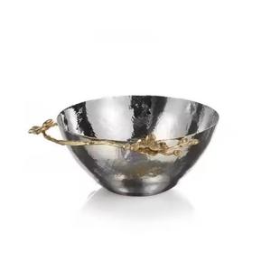 Cuencos de metal plateado para una elegante presentación de comida disponibles en varios tamaños y diseños y MOQ bajo - Product Image 6