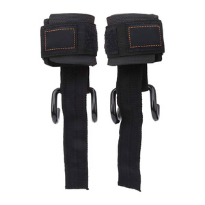 Crochets d'haltérophilie Heavy Duty Pull Ups Dead Lift Heavy Hook Straps Haltérophilie Rembourré Métal Heavy Hooks - Product Image 2