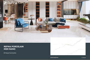 Nouvelle arrivée 600x1200mm Carreaux de sol en porcelaine émaillée polie Beau marbre Look for Outdoor Dining Legend Style for Living - Product Image 6