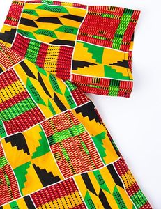 Chemisier imprimé africain pour femmes Ankara Wax Short Sleeve Tops Kente Clothes Kente Print Wax Cotton Kurtis Dress Kaftan Women Top Tunic - Product Image 6