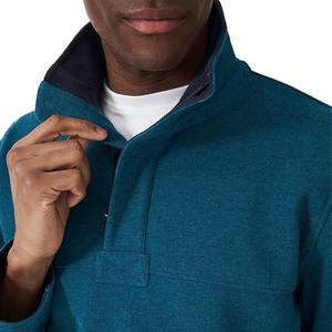 Sweat uni à manches longues Old Money de qualité supérieure pour homme Sweat-shirt épais à fermeture éclair brodée vintage pour l'hiver Logo personnalisé - Product Image 5