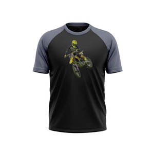 Jersey de Motocross de Alto Rendimiento, Transpirable y de Secado Rápido, en Poliéster/Algodón, Ropa Deportiva para Hombre para Aventuras - Product Image 3