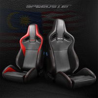 Asiento Deportivo Reclinable OEM SSCUS Speedster de Cuero PU con Tela de Alta Calidad y Ajuste Universal