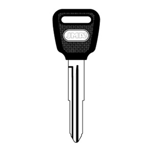Chiave per Veicolo in Plastica, Nera, Mezzo-2 Tracce - Product Image 1