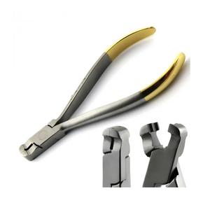 คีมดัดโค้งงอสำหรับจัดฟันห่วงลวดโค้งมีรายละเอียดการจัดฟันด้ามจับสีทองคุณภาพสูงพร้อมสแตนเลส TC - Product Image 2