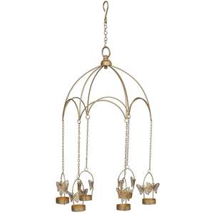 Butterfly <b>Tealight</b> Candle <b>Holder</b> with Umbrella Stand for Home and Office Decor Wedding Party Events Decorative made india - Product Image 1