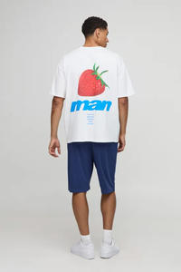 T-shirt streetwear homme surdimensionné à manches longues, personnalisé avec logo imprimé numérique, 100% coton tricoté 240GSM 250GSM Premium - Product Image 2