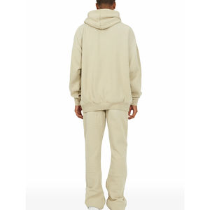 ชุดวอร์มผ้าฝ้าย100% มีซิปรูดผ้าฟลีซพิมพ์โลโก้ได้ตามต้องการสำหรับกีฬาฤดูร้อนดีไซน์เรียบๆ - Product Image 1