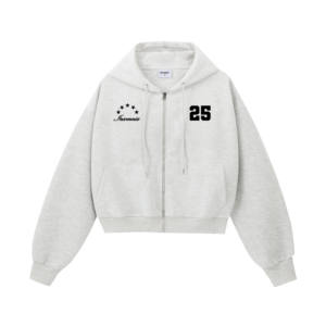 Unisex BOXY Hoodie with Zip Customized OEM ODM Embroidery & Print Men's <b>Sweatshirt</b> Made in VIETNAM - Product Image 1