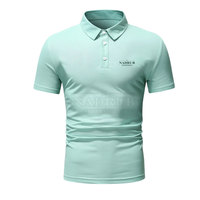 Nueva llegada de los hombres para Polo camiseta de talla grande de algodón de secado rápido diseño único transpirable e informal patrón sólido