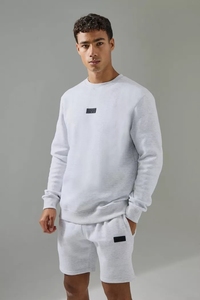 Conjunto de chándales cortos activos de gran tamaño para hombre, ropa informal, chándales transpirables y cómodos para hombre - Product Image 3