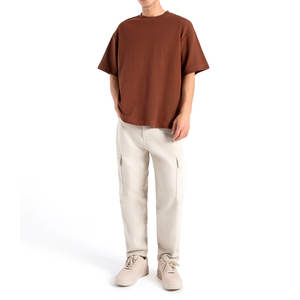 T-shirts de sport surdimensionnés personnalisés pour hommes, taille plus, design à épaules tombantes, 100% coton, fabriqués au Pakistan, en solde - Product Image 1