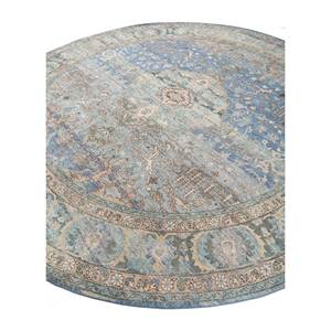 Alfombra de Lana Azul Anudada a Mano con Patrón de Medallón Someplace in Time EA-3006 (Cs-01) para Uso Doméstico - Jaipur ZA - Product Image 2