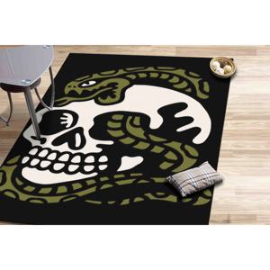 Tapis Crâne et Serpent : Tapis Moderne Imprimé en 3D, Tapis en Chenille - Product Image 2