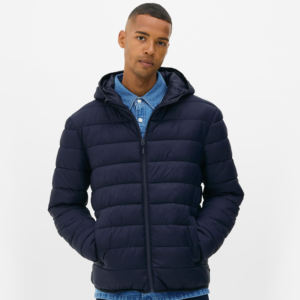 Veste matelassée en duvet de haute qualité pour hommes, streetwear au design personnalisé avec fermeture à glissière épaisse et tendance, grande taille et chaleur - Product Image 1