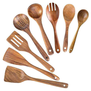 Ensemble de couverts en bois de manguier de la meilleure qualité de l'Inde Couverts en bois de conception unique pour la fête à la maison Servant FeaturingSpoons - Product Image 3