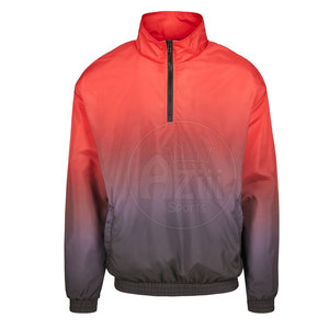 แจ็กเก็ตกันลมซิปสำหรับผู้ชายเสื้อแจ็คเก็ตกันลมมีคอตั้งปรับแต่งโลโก้ด้านหน้า - Product Image 3