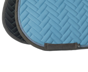 Manta de Silla de Montar Elegante y Versátil, Acolchado de Poliéster con Diseño de Diamantes de 4 Pulgadas, Forma Contorneada, Correas de Velcro de Algodón con Forro de Felpa - Product Image 2