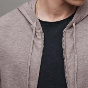 เสื้อฮู้ดผ้าฟลีซซิปของผู้ชายเสื้อกันหนาวโอเวอร์ไซส์แบบลำลองผ้าคอตตอน100% ออกแบบได้ตามที่ต้องการเป็นมิตรต่อสิ่งแวดล้อม - Product Image 3