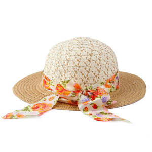 หมวกฟลอปปี้สำหรับเด็กผู้หญิง - สีเบจ - Product Image 1