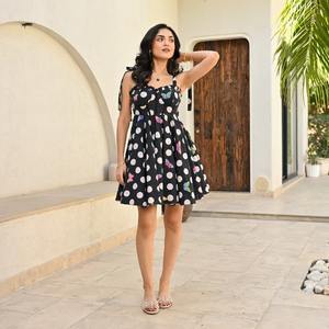 Vestido bohemio de algodón indio hecho a mano, estampado Floral, corto, sin mangas, ropa de fiesta de verano, regalo de boda personalizado, vestidos informales - Product Image 3