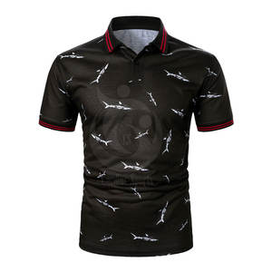 2023 de algodón de poliéster de alta calidad para hombres impreso para camisetas de polo hechas a medida con diseño único - Product Image 2