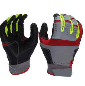 Gants de frappeur de baseball en cuir personnalisés, confortables et professionnels pour adultes, pour le softball en extérieur (vente en gros) - Product Image 2