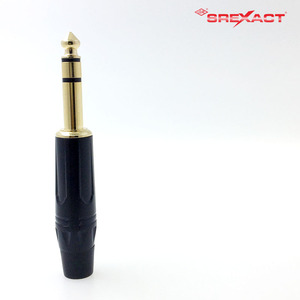 Conector de enchufe estéreo 1/4 de alta estabilidad mecánica, carcasa de PC de latón chapado en oro de 6,35mm, Material de aleación, adaptador macho/hembra - Product Image 4