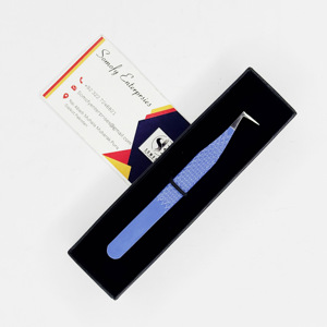 Pince à cils en acier inoxydable diamantée testée à la main volume de 90 degrés produit durable - Product Image 3