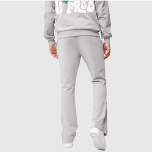 Unisex Trend Keep Warm Fleece <b>Joggers</b> Cropped Top Set Custom Rhinestone Print Solid Pattern Winter Two-Piece Tracksuit - Product Image 5