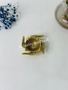 Diffuseur d'encens religieux fait à la main en aluminium naturel laiton Diya couleur or T-Light titulaire meilleur prix décor à la maison nouveau diffuseur - Product Image 3