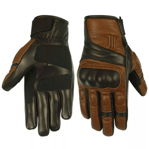 Motorbike Leather All Seasons CE Knuckle Protection Gloves Motorcycle Auto Racing Wear 100% Genuine Leather Gloves For Men - Product Image 1