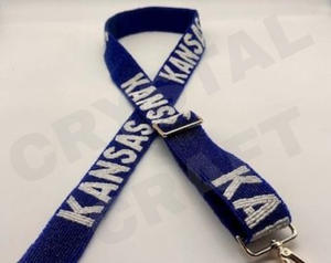 Kansas Adjustable Seed Bead Bag Straps <b>Fashion</b> <b>Accessories</b> with Custom Shape and Design Beaded Purse Strap - Product Image 1