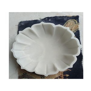 Cuenco de mármol decorativo hecho a mano Piedra Natural elegante utilidad versátil para cocina comedor centro de mesa ensalada de frutas uso de servicio - Product Image 3