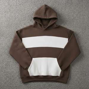 Sweat à capuche en coton pour homme de qualité supérieure, streetwear personnalisé avec un design gaufré et brodé, mode d'hiver pour homme - Product Image 1