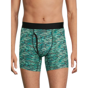 Boxers de taille moyenne pour hommes respirants confortables de haute qualité sous-vêtements imprimés avec logo personnalisé conception de stylo plume en or tricoté pour - Product Image 3