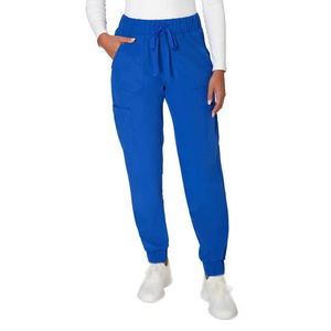 Pantalon en tricot côtelé confortable pour femme Tissu extensible avec décoration en dentelle pour le salon d'hiver ou un usage décontracté - Product Image 1