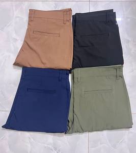 กางเกงคาร์โก้ผู้ชายคุณภาพสูง ผ้าฝ้าย 100% หนักปานกลาง กันลม มีหลายกระเป๋า ทรงตรง สไตล์ลำลอง สีกากี - Product Image 1