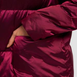 Manteaux bombardiers longs en coton remplis d'automne/d'hiver avec logo personnalisé OEM Vestes brillantes, imperméables et écologiques pour femmes - Product Image 4