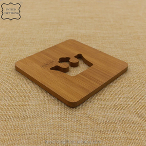 Dessous de verre carrés et ronds en bois personnalisables de haute qualité Dessous de verre en bambou de qualité Vente en gros Style classique Dessous de verre de haute qualité - Product Image 6