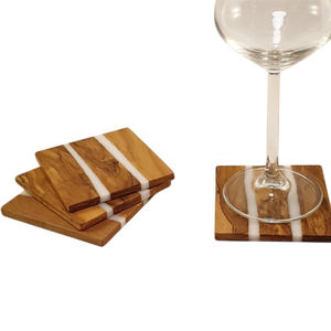 Posavasos de madera Natural de alta calidad, posavasos decorativos de último diseñador para taza de café, posavasos para bebidas, accesorios para beber - Product Image 2