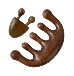 หวีไม้สำหรับส่งข้อความใช้สำหรับผู้ชายและผู้หญิงสำหรับใช้ในบ้านและงานแต่งงานเจ้าสาวผมดีต่อความงาม - Product Image 5