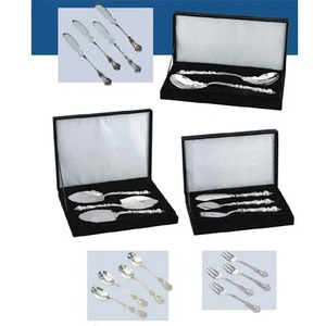 Ustensiles de cuisine ensemble de couverts en acier inoxydable entièrement en métal design argent outils de couverts finition brillante conception couverts ensemble de couverts - Product Image 1