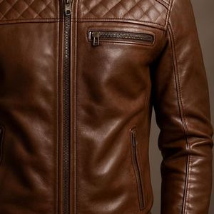 Vestes en cuir pour hommes de qualité supérieure 2025 |   Blouson aviateur en cuir de vache véritable |   Meilleures ventes Nouveautés Dernières conceptions Vente en gros - Product Image 5