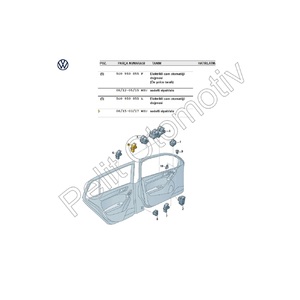 Interruptor de Ventana Individual Delantero Derecho Trasero Ateca Taracco 5G0959855F/5G0959855L para Interruptores de Automóvil Seat Fabricado en Turquía - Product Image 4