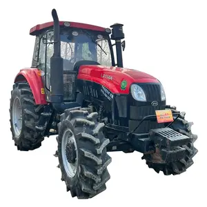 Barato 60-80hp 4 4 Tractores agrícolas en venta Rueda de potencia de motor diésel con dirección de certificado de tipo de origen PTO