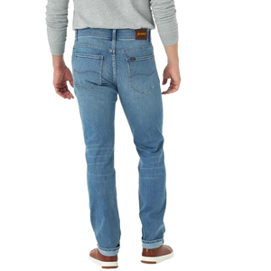 Pantalones vaqueros informales elásticos cómodos a la moda de verano, pantalones vaqueros ajustados de pierna recta para hombre con logotipos y diseños personalizados - Product Image 3