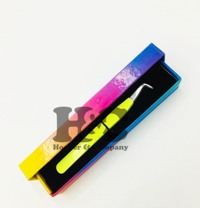 New Arrivals Butterfly Tweezers 90 Degree Boot Sustainable Volume Eyelash Extension Tweezers Logo Lash Tweezer Sharp Tip mink - Product Image 6
