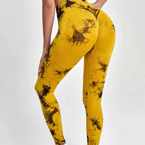 Yoga Clothing Set Women's High Waisted <b>Leggings</b> and Top Two Piece Seamless Fitness Exercise Clothing Fitness Underwear plus size - Product Image 1